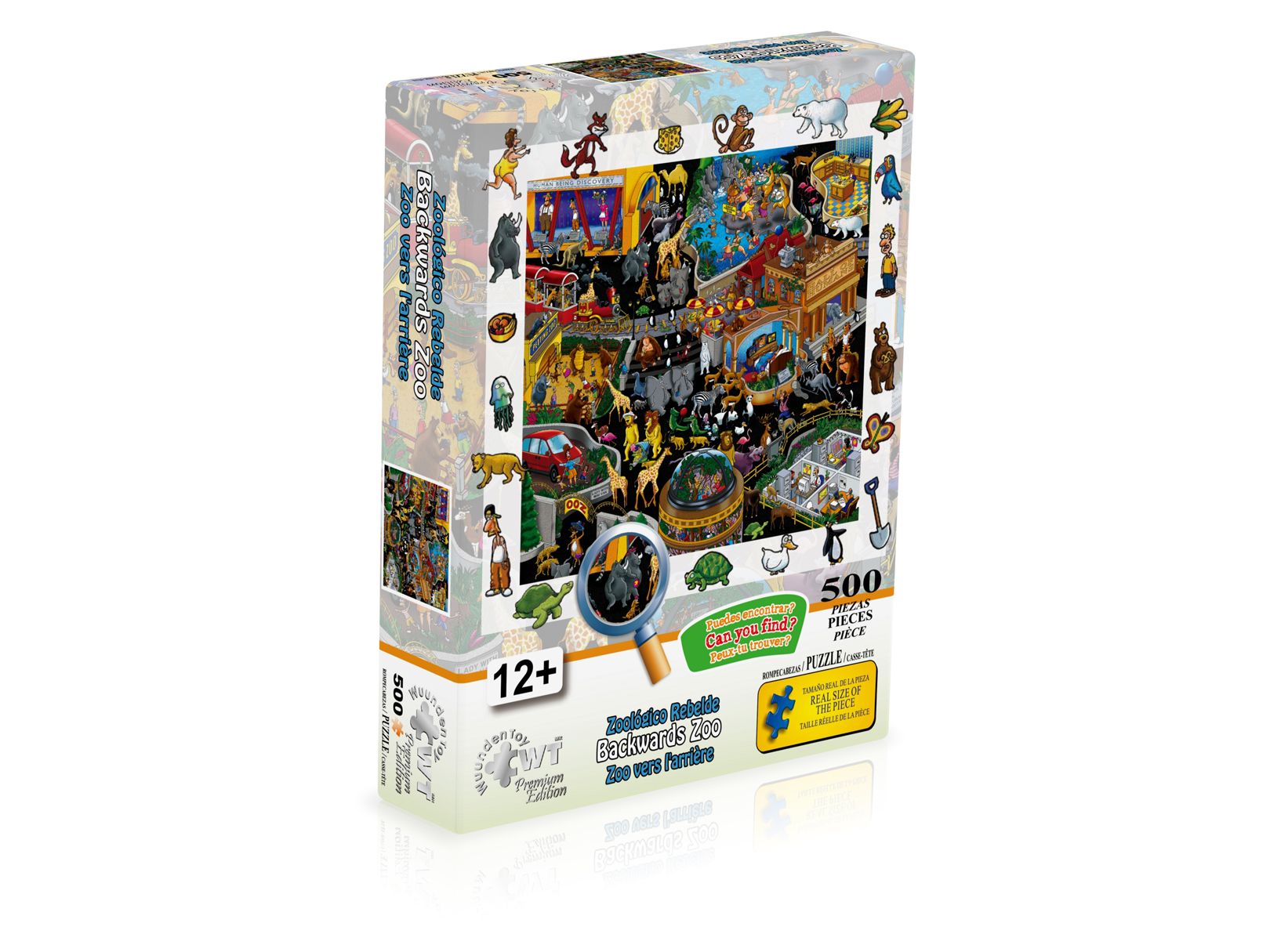 Rompecabezas WuundenToy 500 Piezas, Zoologico Rebelde, Puzzles para Adultos, Niños y Adolescentes, Calidad Premium, Perfecto para Adorno de Interiores, Ideal para Regalo