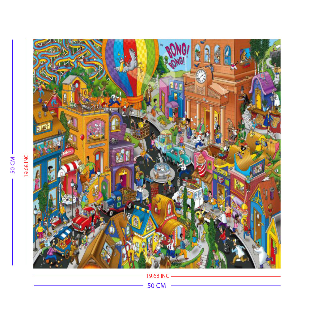 Rompecabezas WuundenToy 500 Piezas, Mundo En Apuro, Puzzles para Adultos, Niños y Adolescentes, Calidad Premium, Perfecto para Adorno de Interiores, Ideal para Regalo