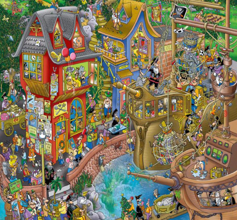 Rompecabezas WuundenToy 500 Piezas, Puerto De Pontcheffs, Puzzles para Adultos, Niños y Adolescentes, Calidad Premium, Perfecto para Adorno de Interiores, Ideal para Regalo