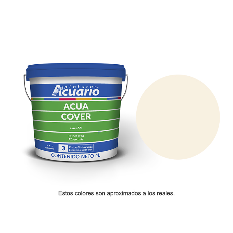 Pintura Acuario Acua Cover Galón 4lt Color Arena VA90240