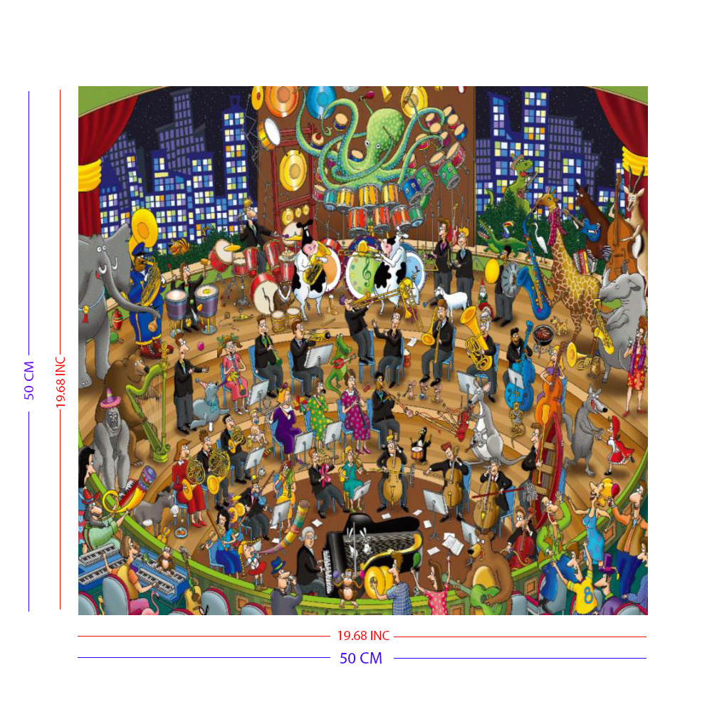 Rompecabezas WuundenToy 500 Piezas, Sinfonía Simpática , Puzzles para Adultos, Niños y Adolescentes, Calidad Premium, Perfecto para Adorno de Interiores, Ideal para Regalo