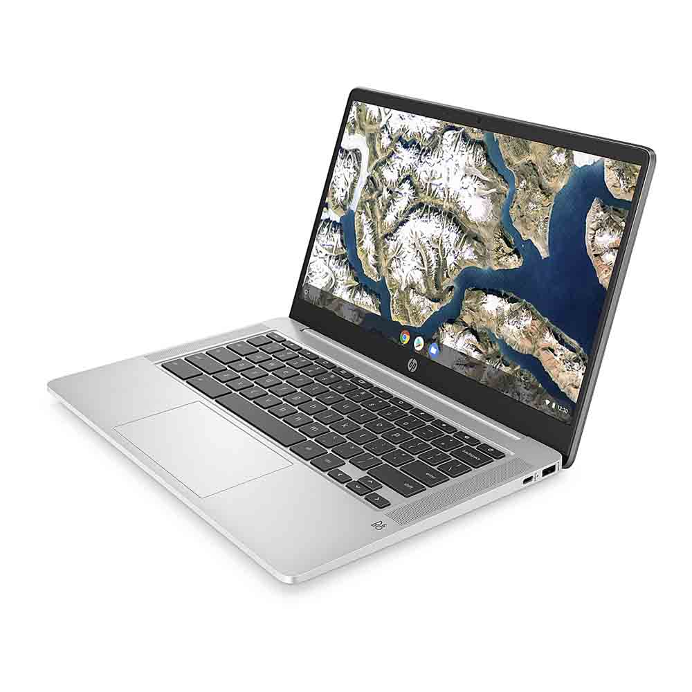 HP Chromebook  14a-na0010nr 14 Intel Celeron N4020 UHD 4 GB RAM 32 GB Chrome OS Mineral silver
