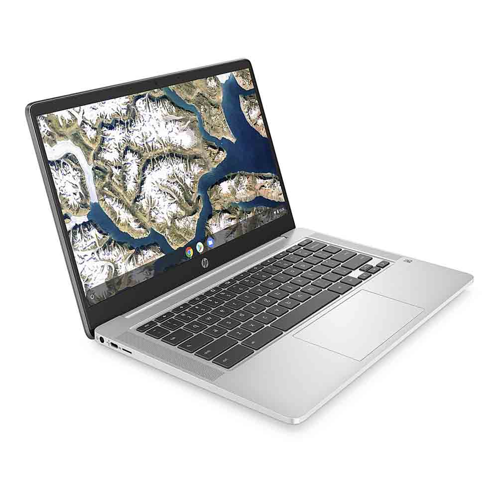 HP Chromebook  14a-na0010nr 14 Intel Celeron N4020 UHD 4 GB RAM 32 GB Chrome OS Mineral silver