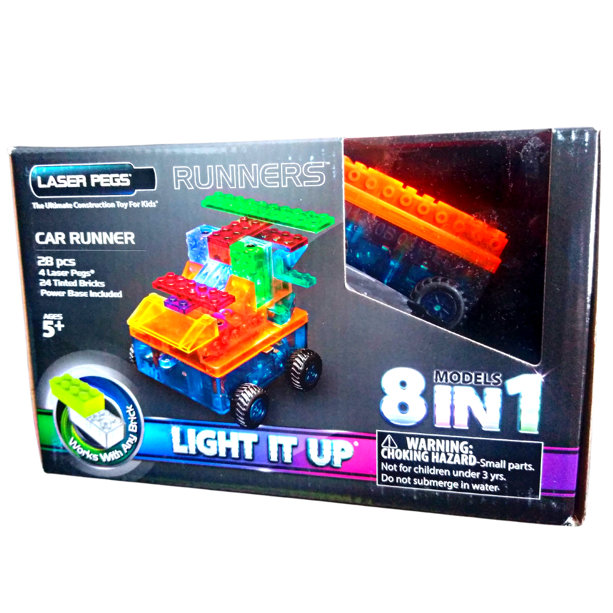Carro De Bloques Runner Laser Pegs 8 En 1 Con 29pz