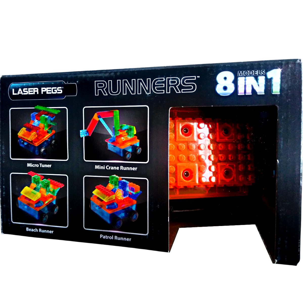 Carro De Bloques Runner Laser Pegs 8 En 1 Con 29pz