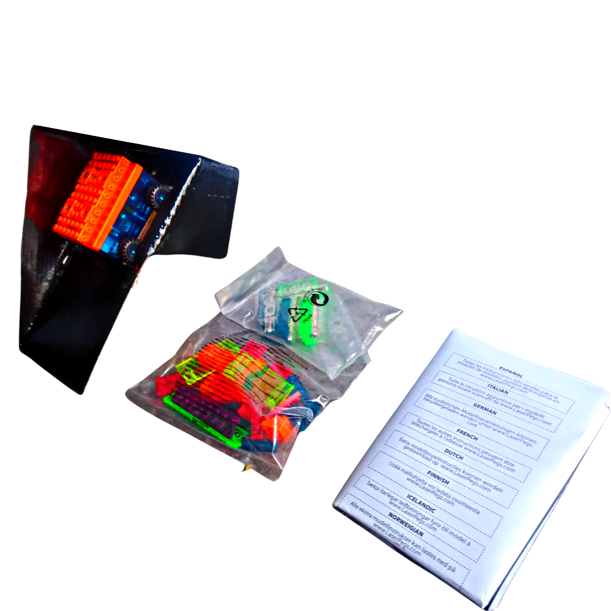Carro De Bloques Runner Laser Pegs 8 En 1 Con 29pz