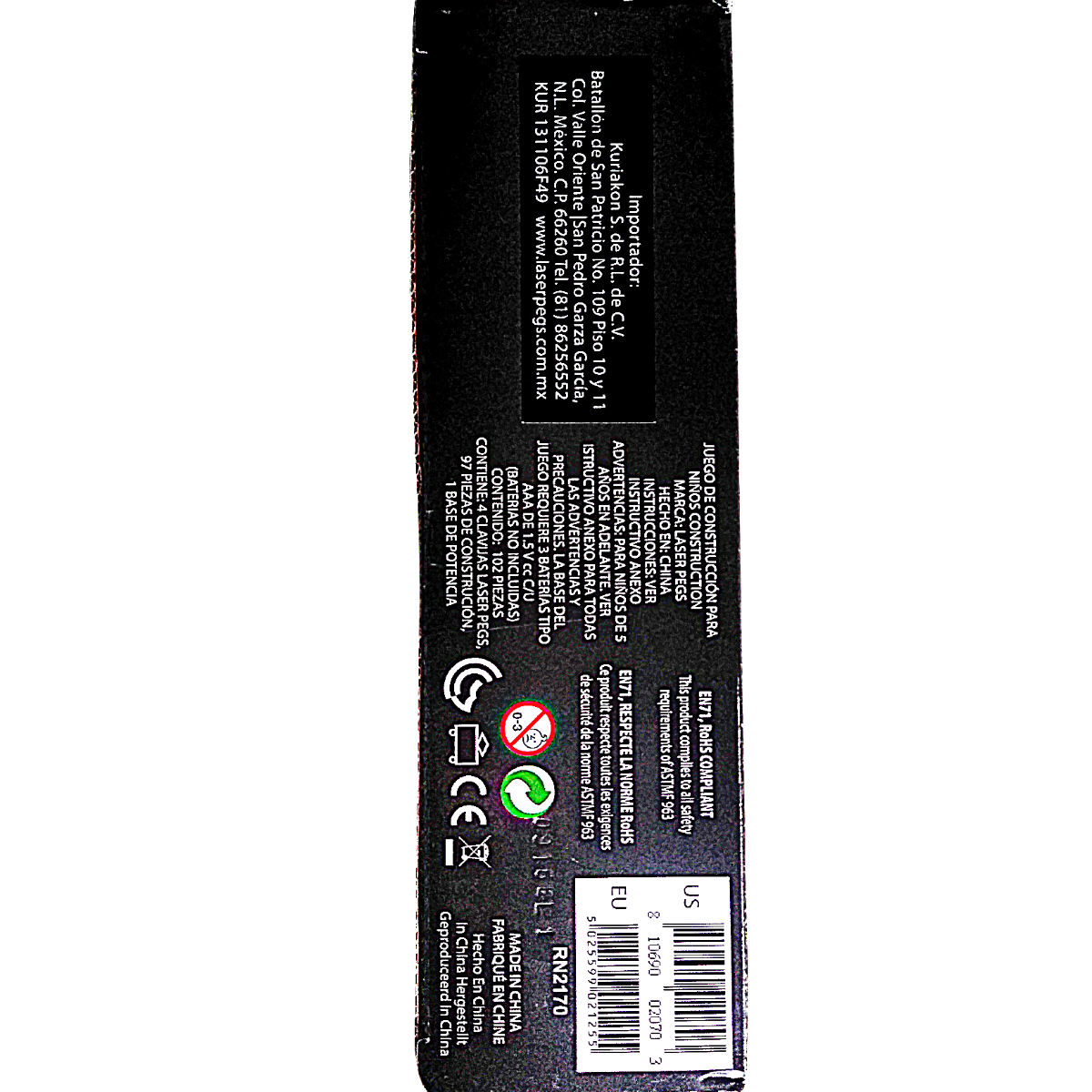 Carro De Bloques Runner De Construcción Laser Pegs 8 En 1