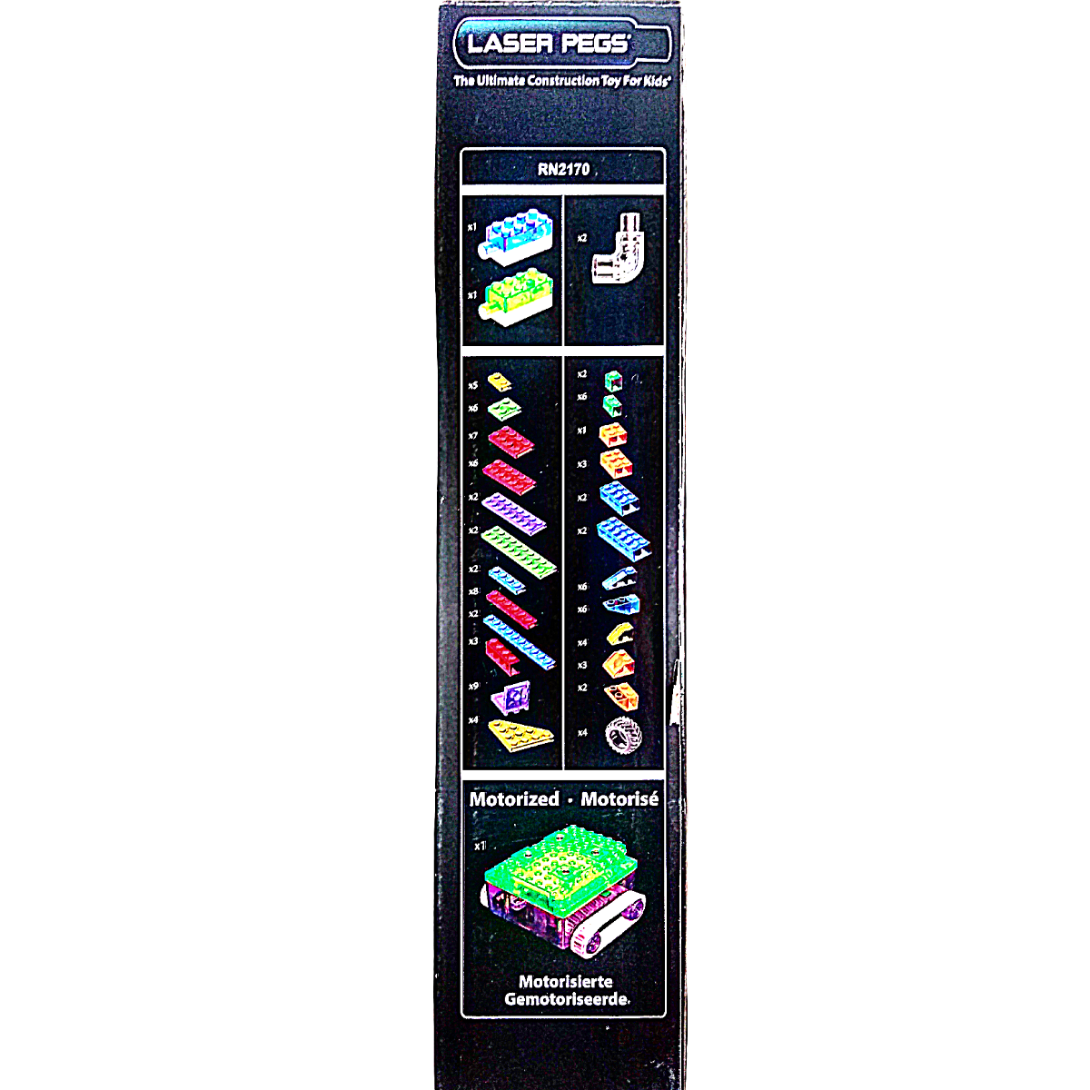 Carro De Bloques Runner De Construcción Laser Pegs 8 En 1