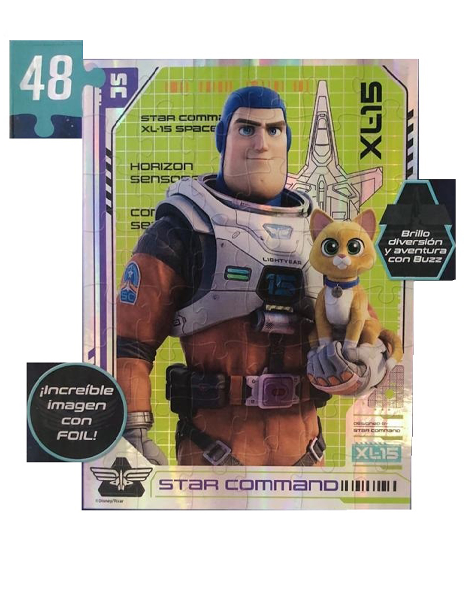 Rompecabezas  Foil Buzz Lightyear  Metalizado Caja Subliminada 48 Piezas Novelty
