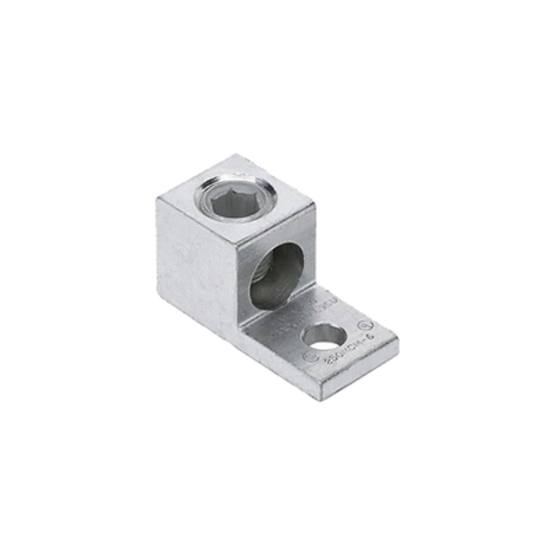 Conector Mecánico de Aluminio, de Un Orificio y Un Barril, para Cable de 14 a 2 AWG