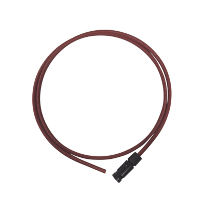 Cable Fotovoltaico, 1.5 m, Rojo, Calibre 10 AWG con Terminal MC4-M en un Extremo