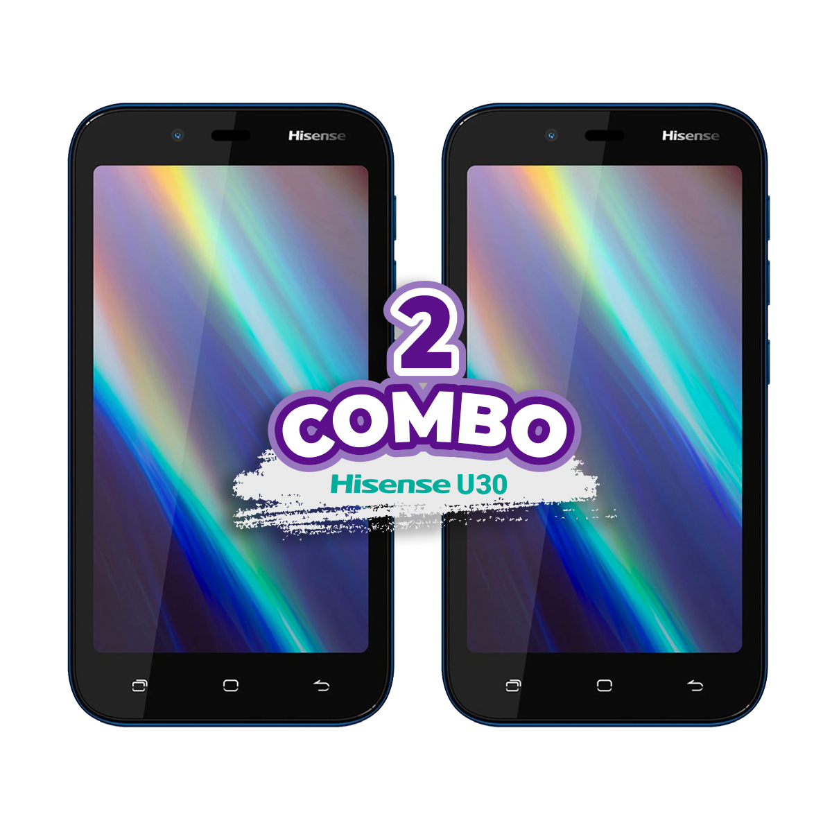 COMBO DE 2 PIEZAS HISENSE U30 32GB 1GB RAM GRIS