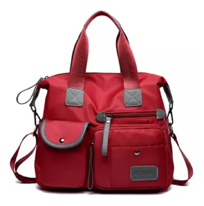 Bolso Multifuncional Impermeable Y Antirrobo Para Mujer Rojo