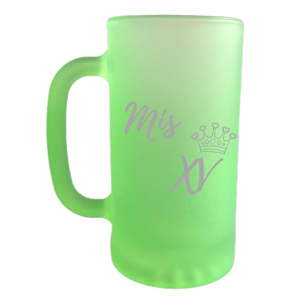 TARRO CERVECERO COLORES NENÓN PARA SUBLIMACIÓN 15 OZ C 12 PZ