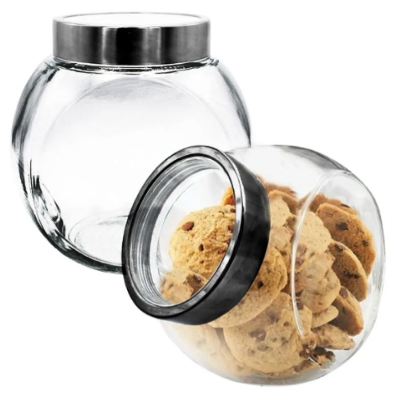 Top Choice 2415-3128 6 Frascos De Vidrio con Tapa Almacenamiento Mason Jar 2.2 Litros