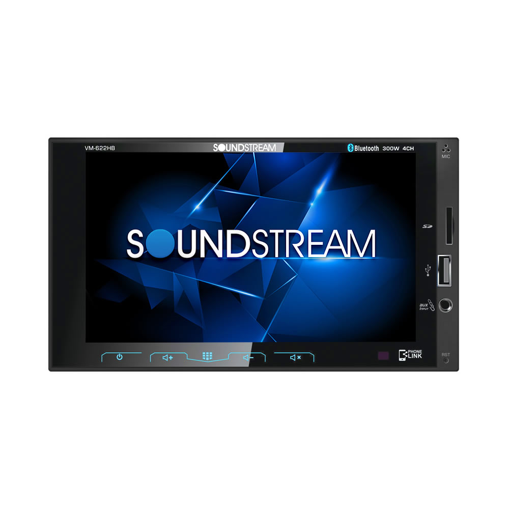Autoestéreo Soundstream VM-622HB Pantalla LCD De 6.2 Pulgadas - Negro