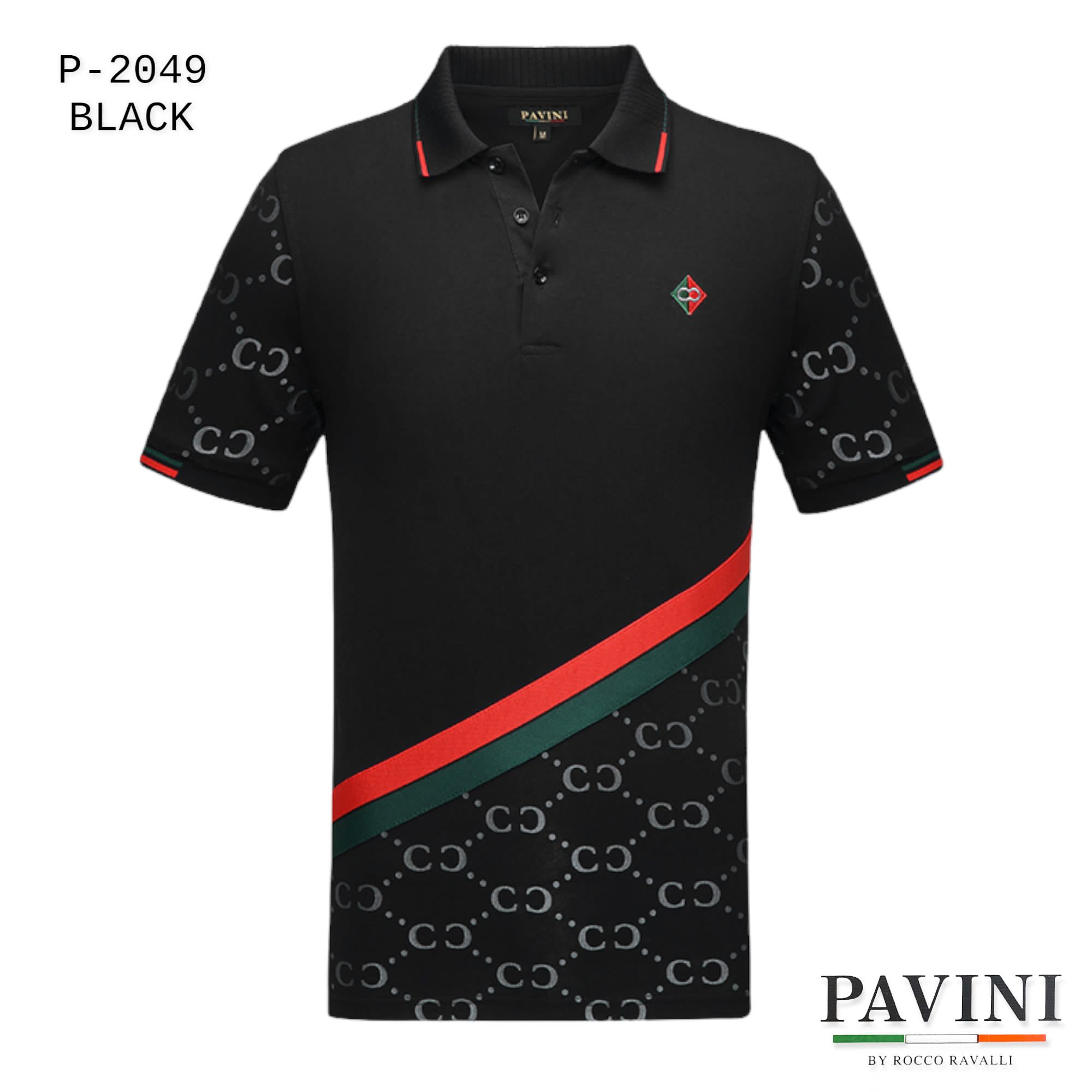 Playera Polo Caballero Marca Pavini P-2049-BLACK