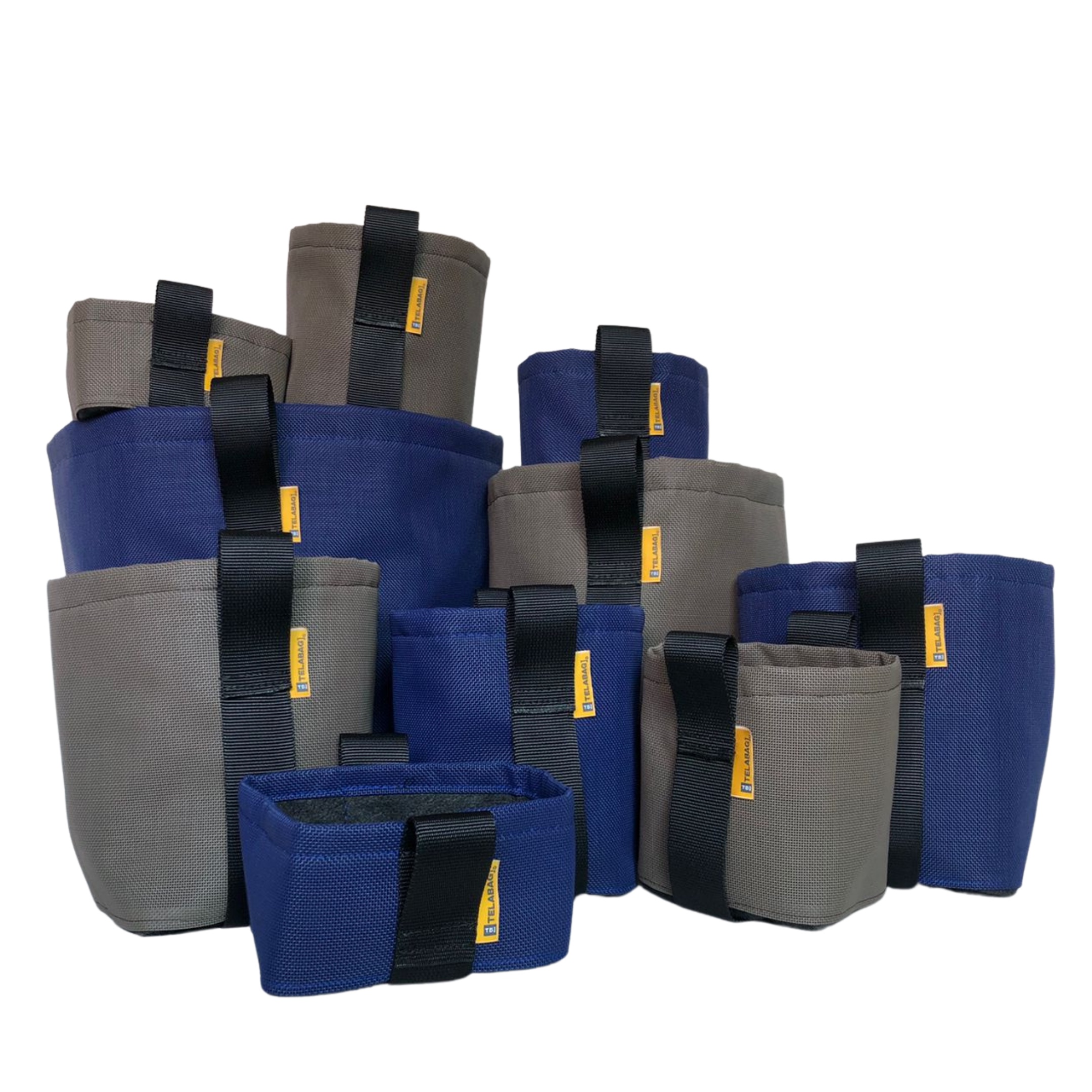 Maceta de Geotextil de diametro 38 cms * 39 cms, de 45.00 lts. de capacidad; modelo Avilés color Azul