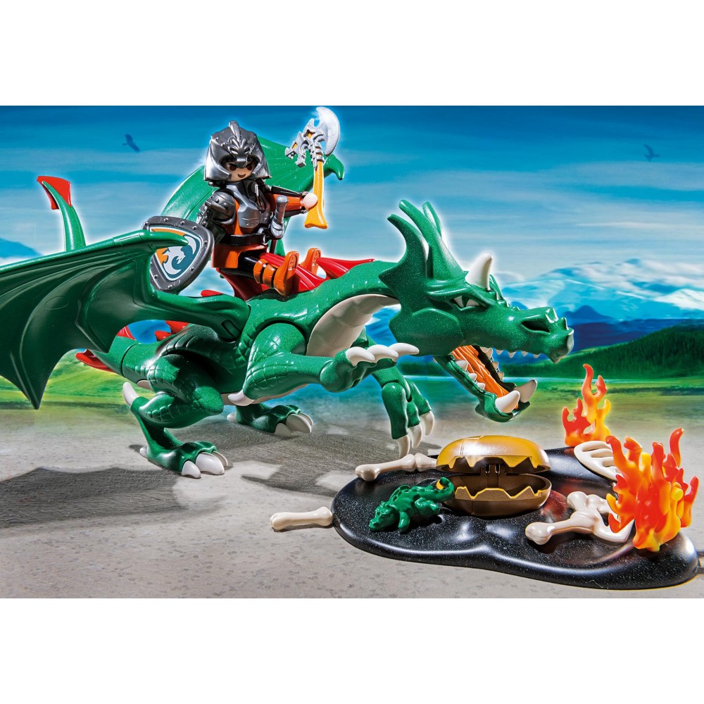 Playmobil Caballeros 6003 Dragón Verde Descontinuado