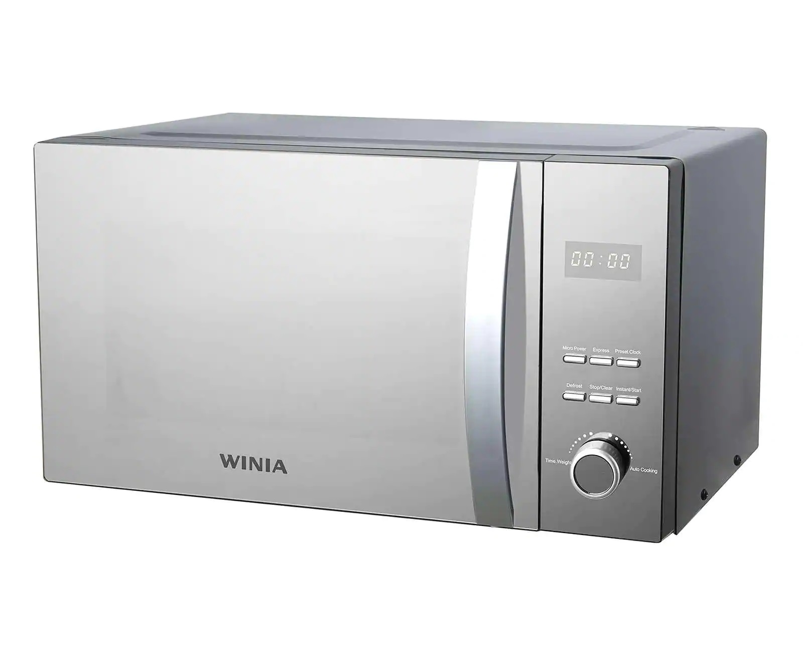 Horno de Microondas Winia .8 Pies KOS-81HS Plateado acabado espejo 800W de potencia 