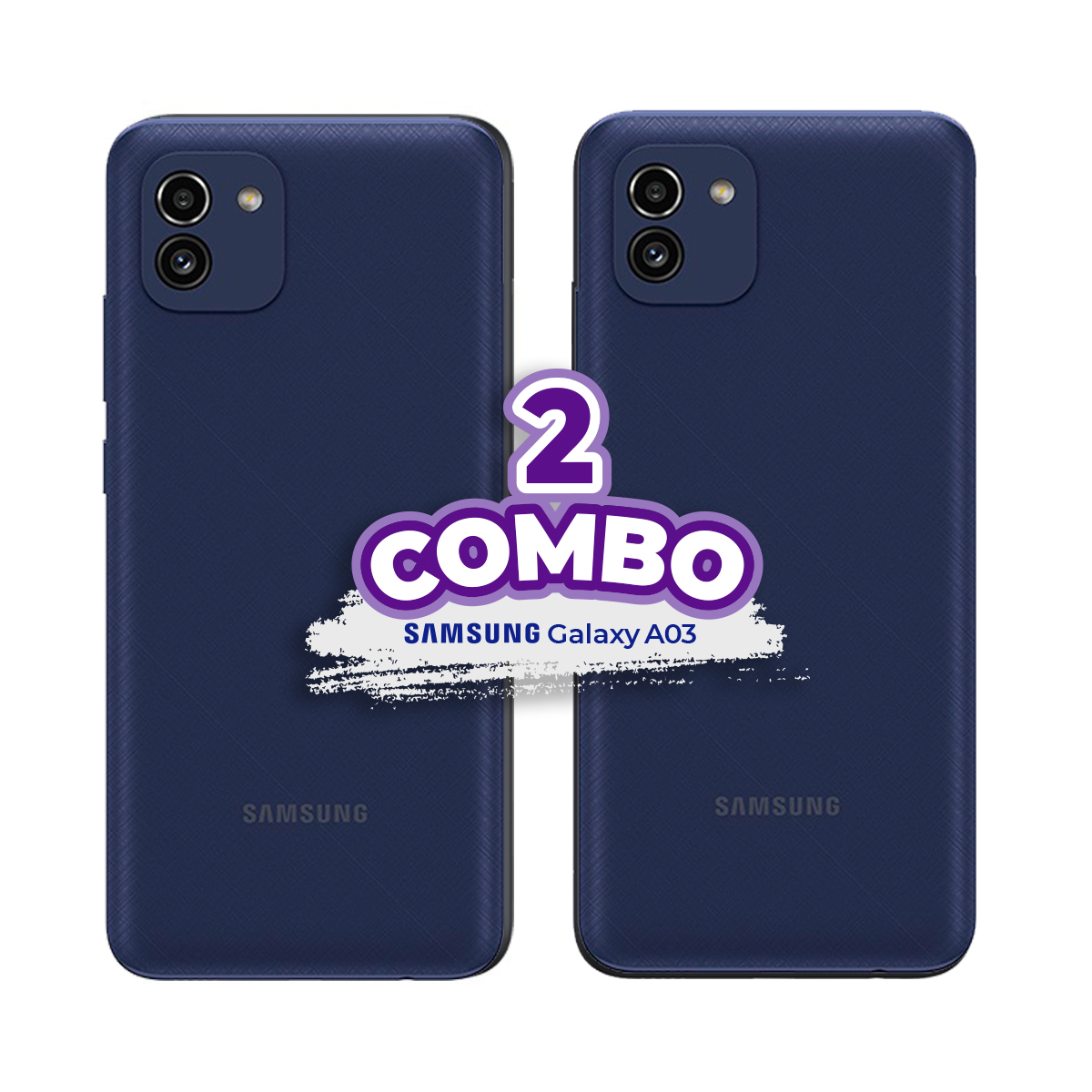 COMBO DE 2 CELULARES SAMSUNG GALAXY A03 128GB 4GB RAM AZUL