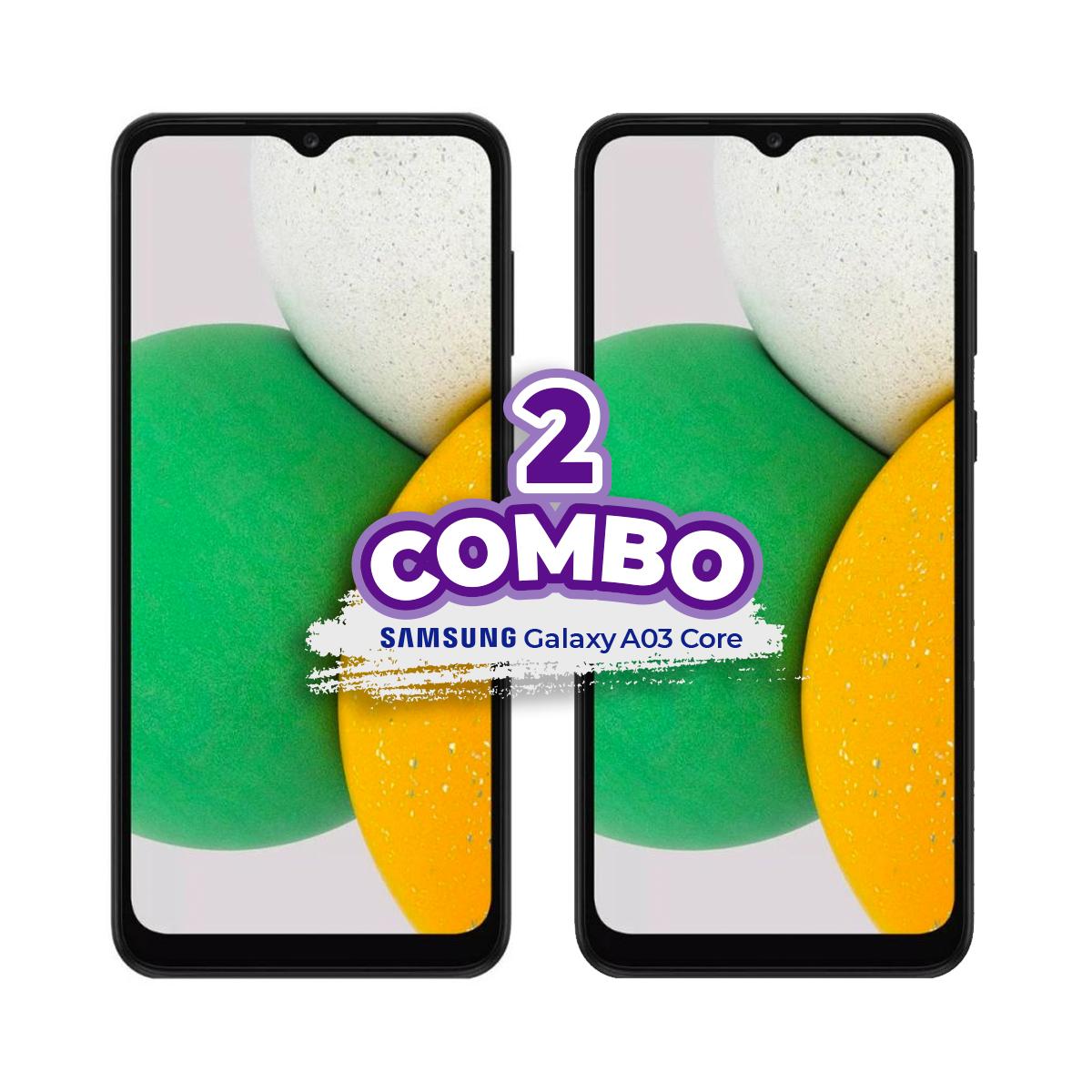 COMBO DE 2 PIEZAS SAMSUNG GALAXY A03 CORE 32GB 2GB RAM AZUL