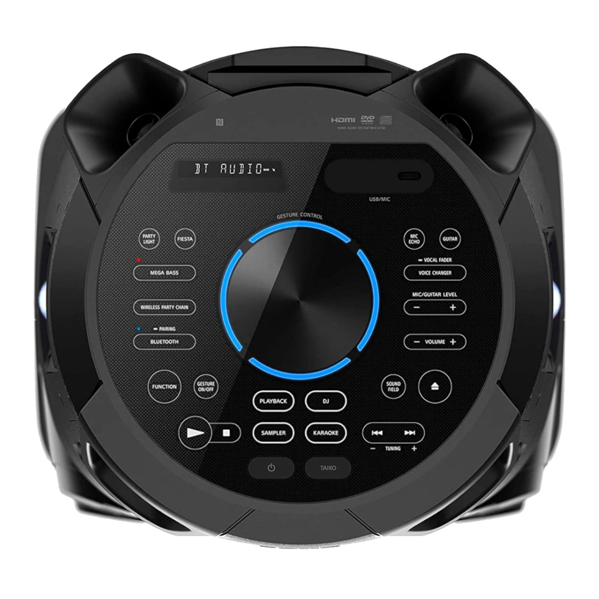 Minicomponente Sony MHC-V73D Bluetooth NFC DVD Alta Potencia