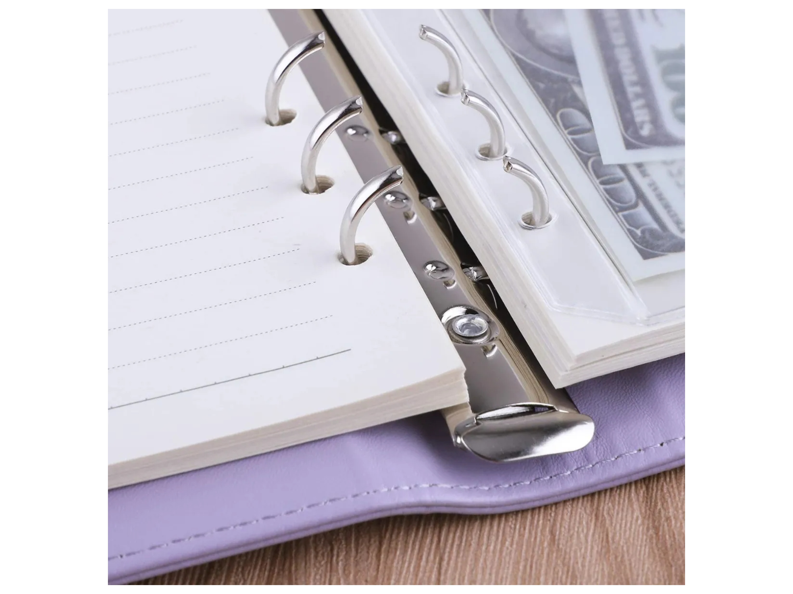 Carpeta A5 Organigastos Planner Vinipiel Para 100 Hojas