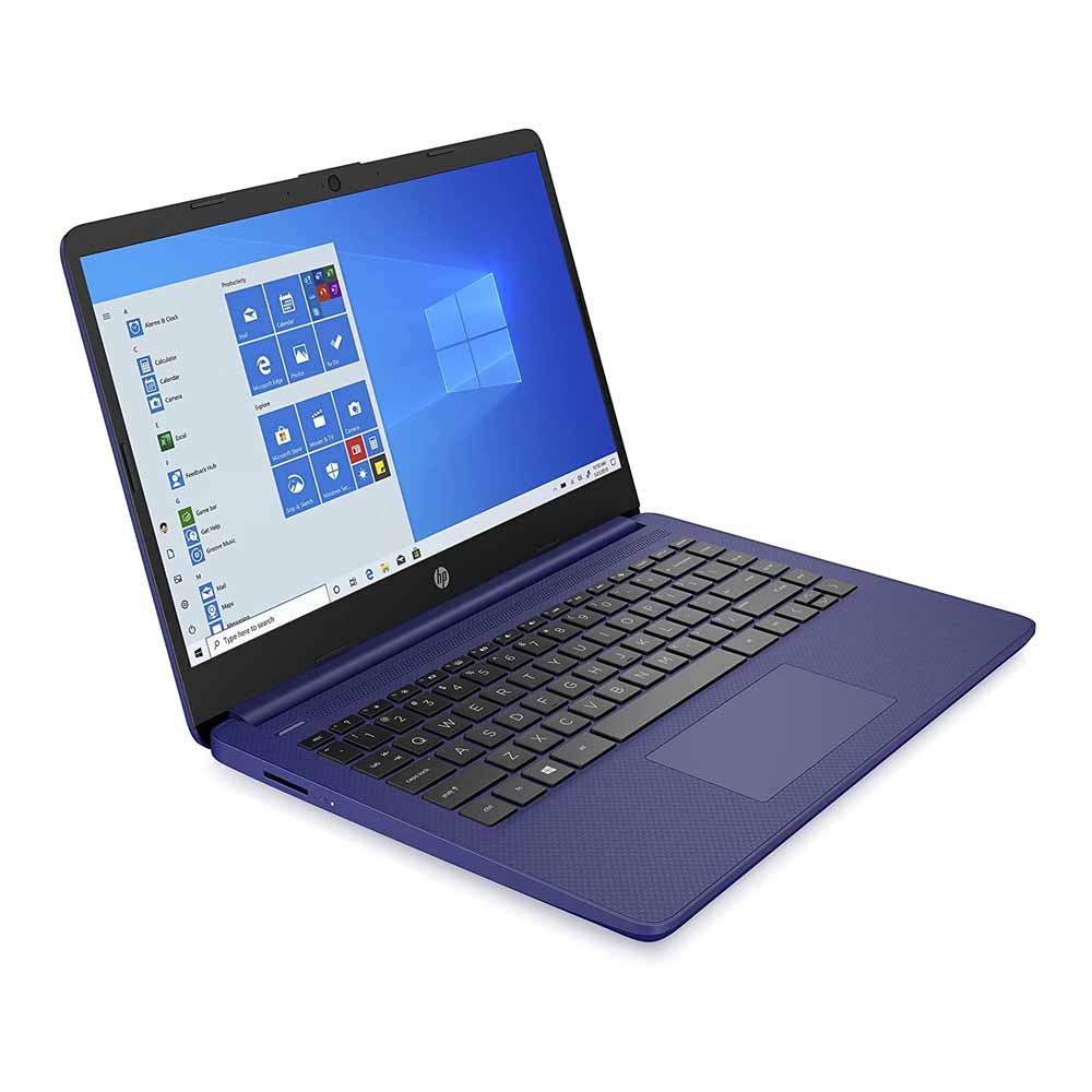 HP Laptop 14-fq0040nr 14 TS AMD 3020e AMD Radeon 4 GB RAM 64 GB Windows 10 Home in S Indigo blue