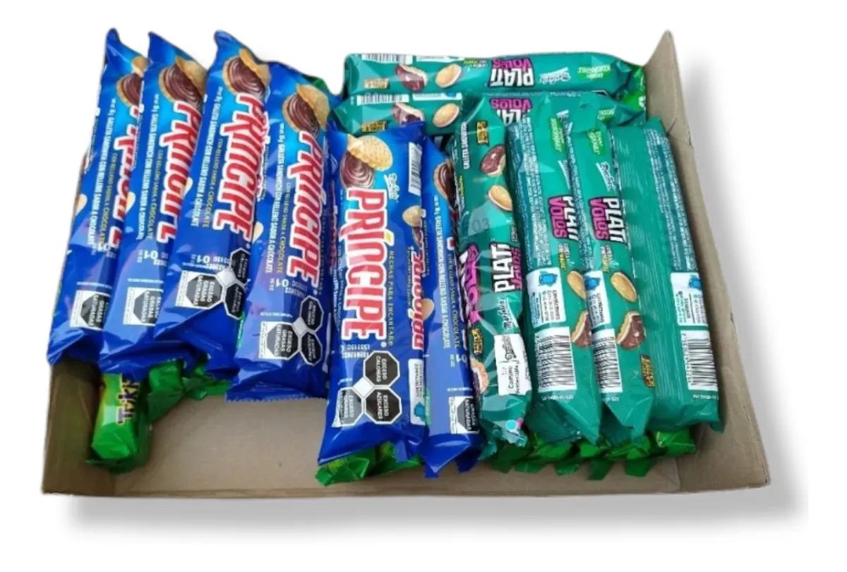 Mix 28 Galletas Marinela Príncipe Plativolos Triki 2.1 Kg