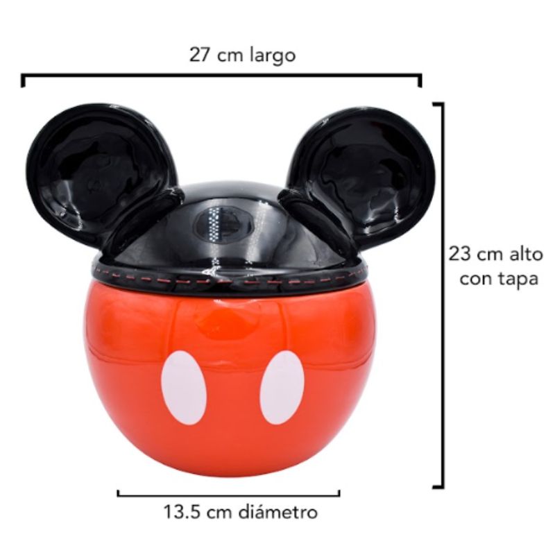 Fun Kids 2415-3516 Galletero Dulcero Frasco de Disney Mickey Mouse Cerámica