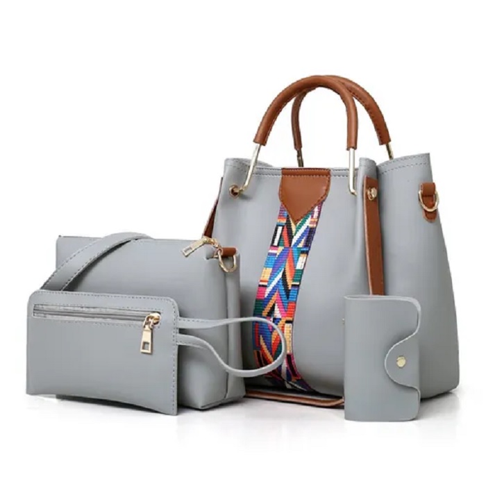 Conjunto De Bolsas Modernas De 4 Piezas Gris