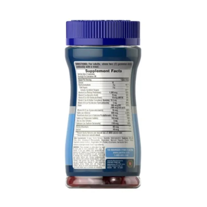 Multivitaminico Hombres Vitaminas 60 Gomitas Veganas Jovenes Puritan's Pride