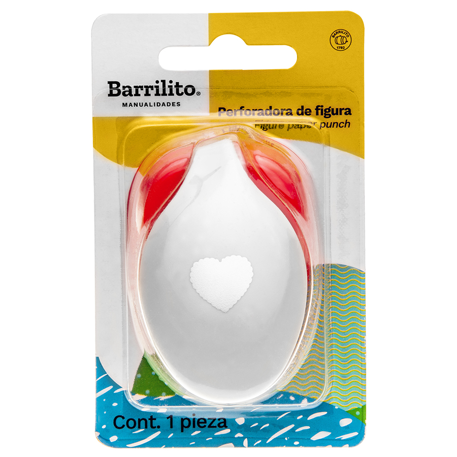 Perforadora De Figura Jumbo Barrilito Corazón