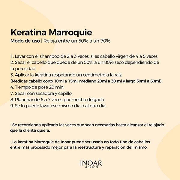 Keratina Marroqui 2 pasos Tratamiento Capilar 1 lt. Tratamiento de Alaciado