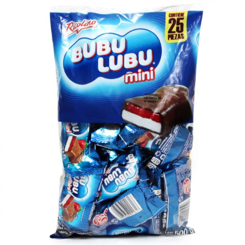 CHOCOLATE BUBULUBU MINI 25 PIEZAS