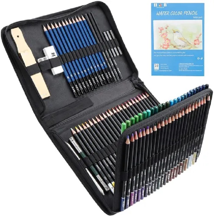 Set De 96 Lapices De Dibujo + Guante De Dibujo Profesional