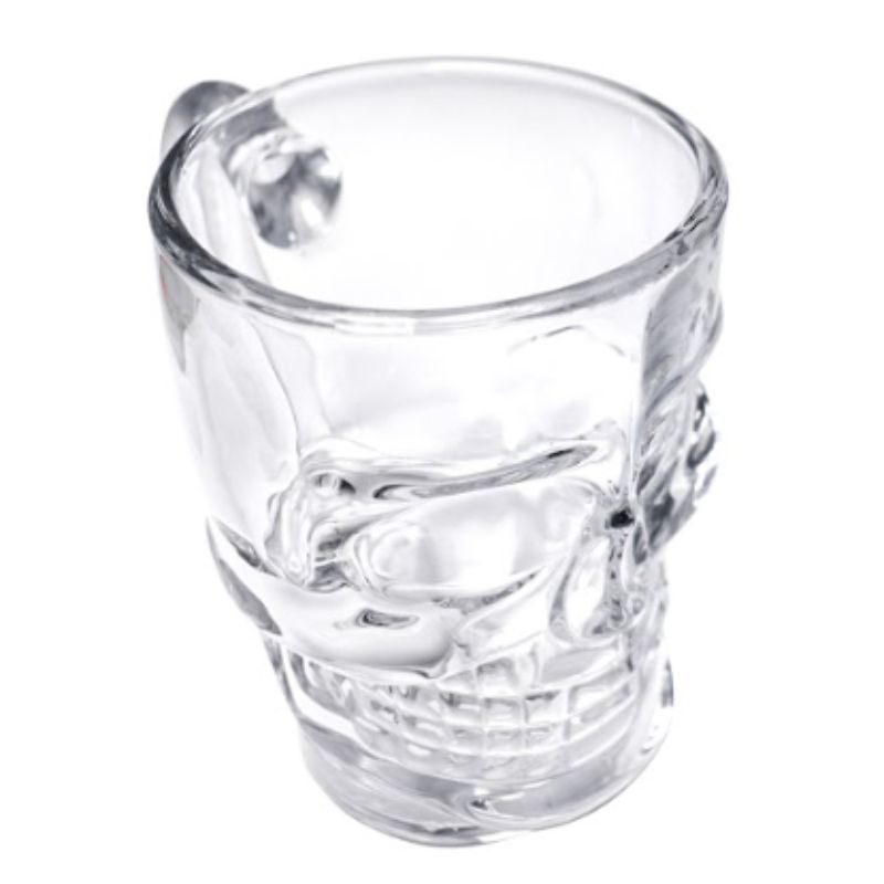 Top Choice 1694-22 Tarro Vaso Cervecero de Vidrio Calavera Calaca para Cerveza 383 ml