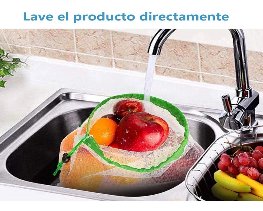 Bolsas Ecológicas Reutilizables De Malla Para Verduras