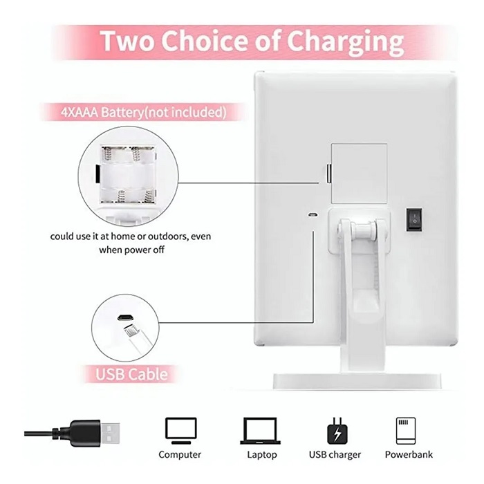 Espejos Para Maquillaje Luz Con Aumento