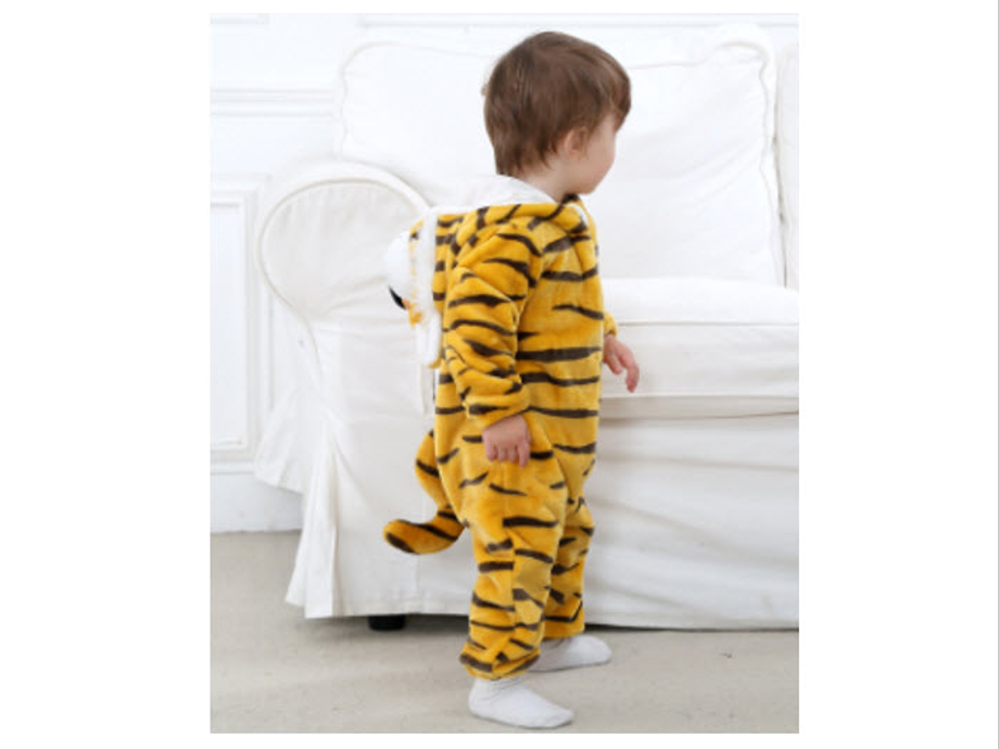 Hermoso Mameluco Bebe De Tigre, Cómodo, Pijama, Disfraz, 6 a 12 meses y 12 a 18 meses