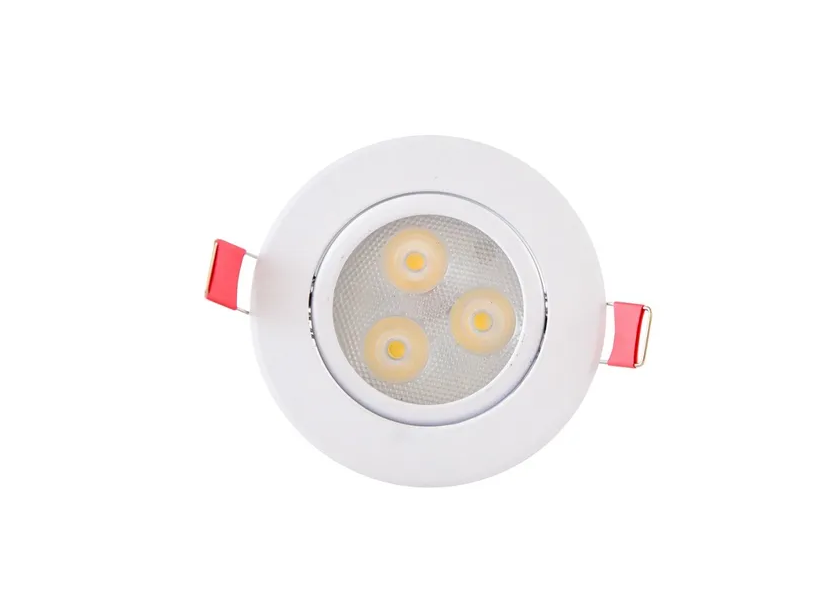 Empotrado Plafon Led 3w Spot Blanco Luz Blanca Dirigible