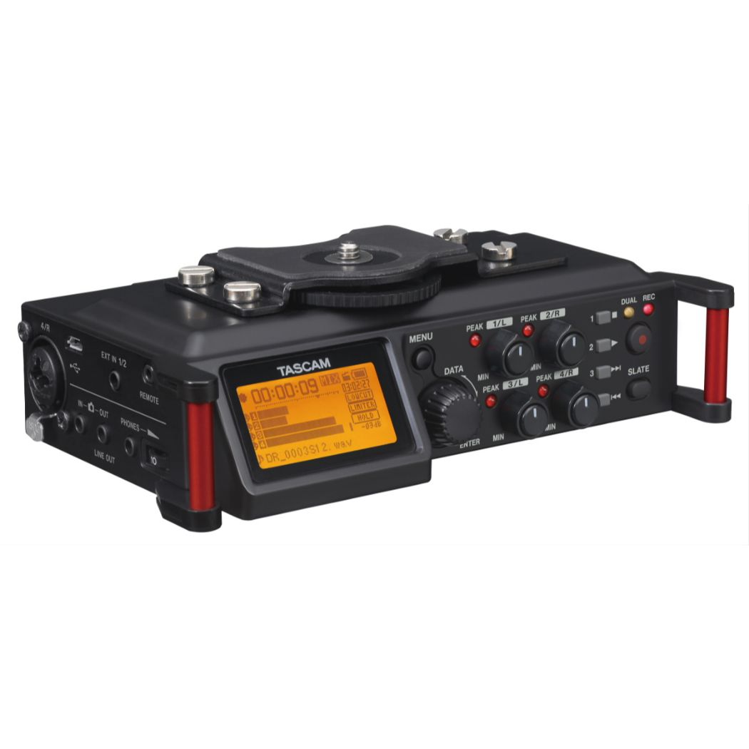 Grabadora Portátil TASCAM DR-70D 4 entradas XLR/Phantom/SD hasta 128 GB