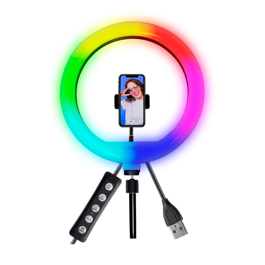 Aro de Luz Led Rgb 14 Pulgadas Con tripie