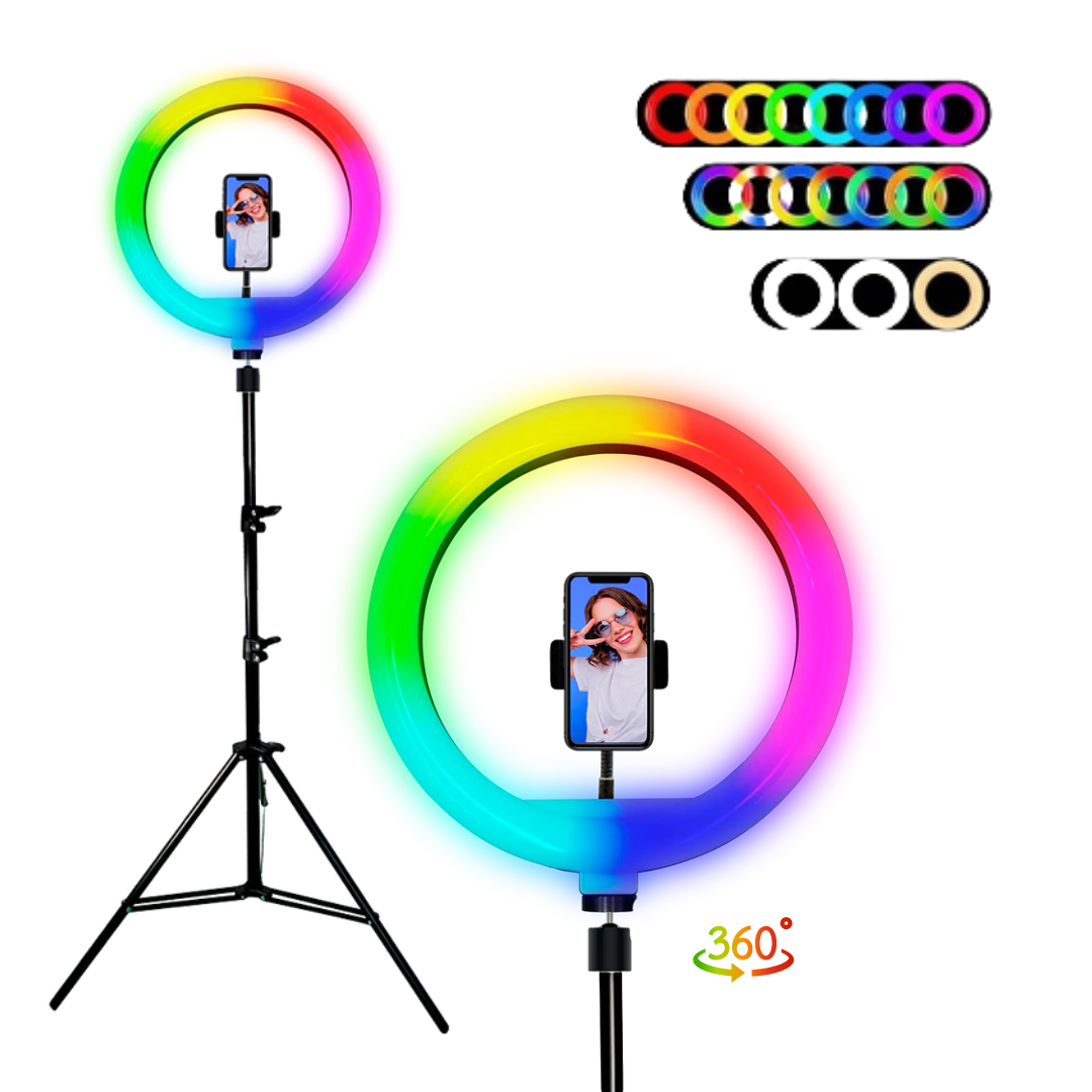 Aro de Luz Led Rgb 10 Pulgadas Con tripie