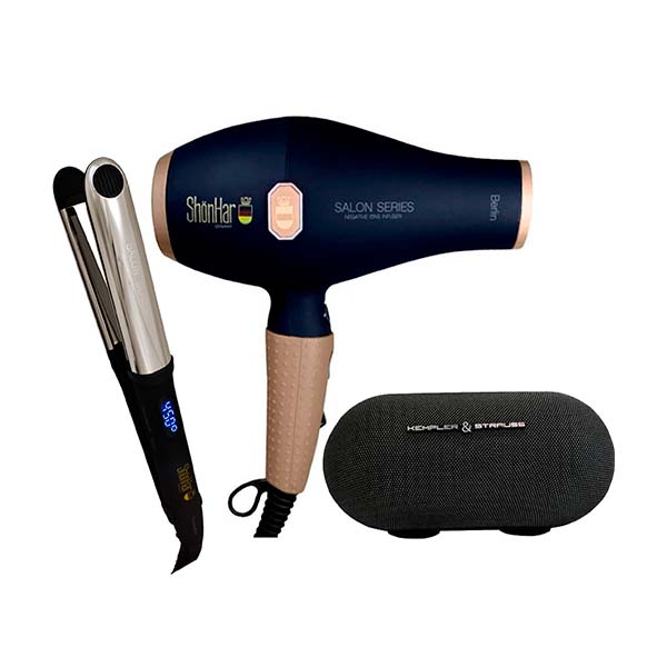 Alaciadora para Cabello Dusseldorf y Secadora Berlin Shonhar