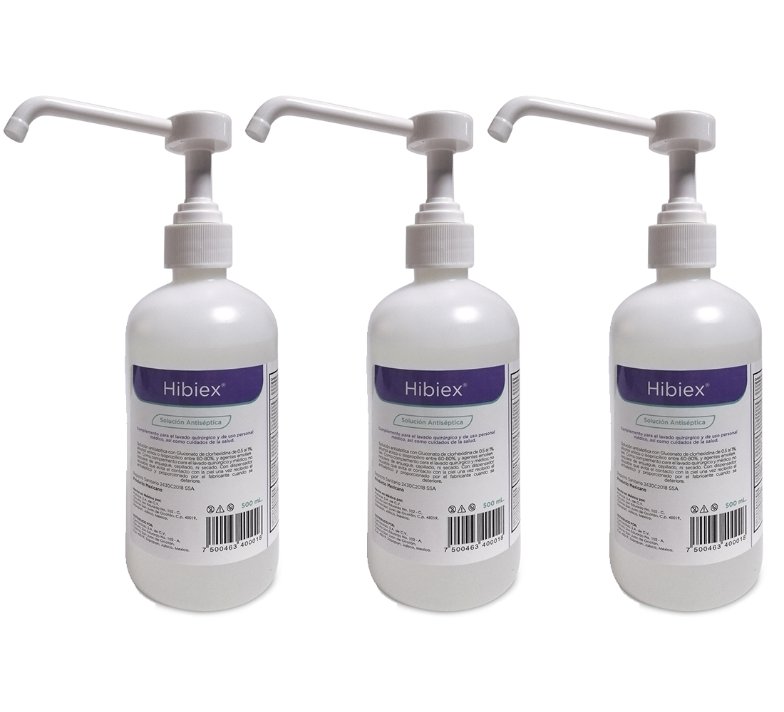 Kit de 3 Piezas Solución Antiséptica, Bactericida, Grado Medico Quirúrgico - Médica Depot