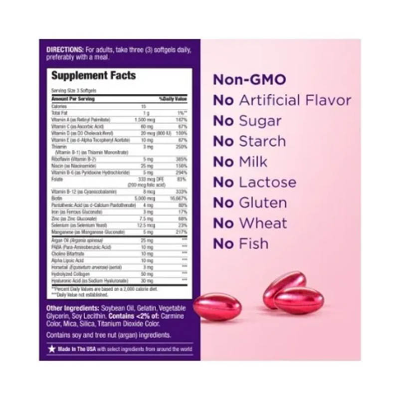 Nature's Bounty Pelo Piel Y Uñas 150 Caps Con Biotina Y Vitaminas Nature's Bounty 