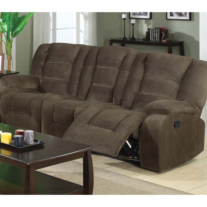 Sofá Reclinable color café De 3 Plazas - Coaster 600991