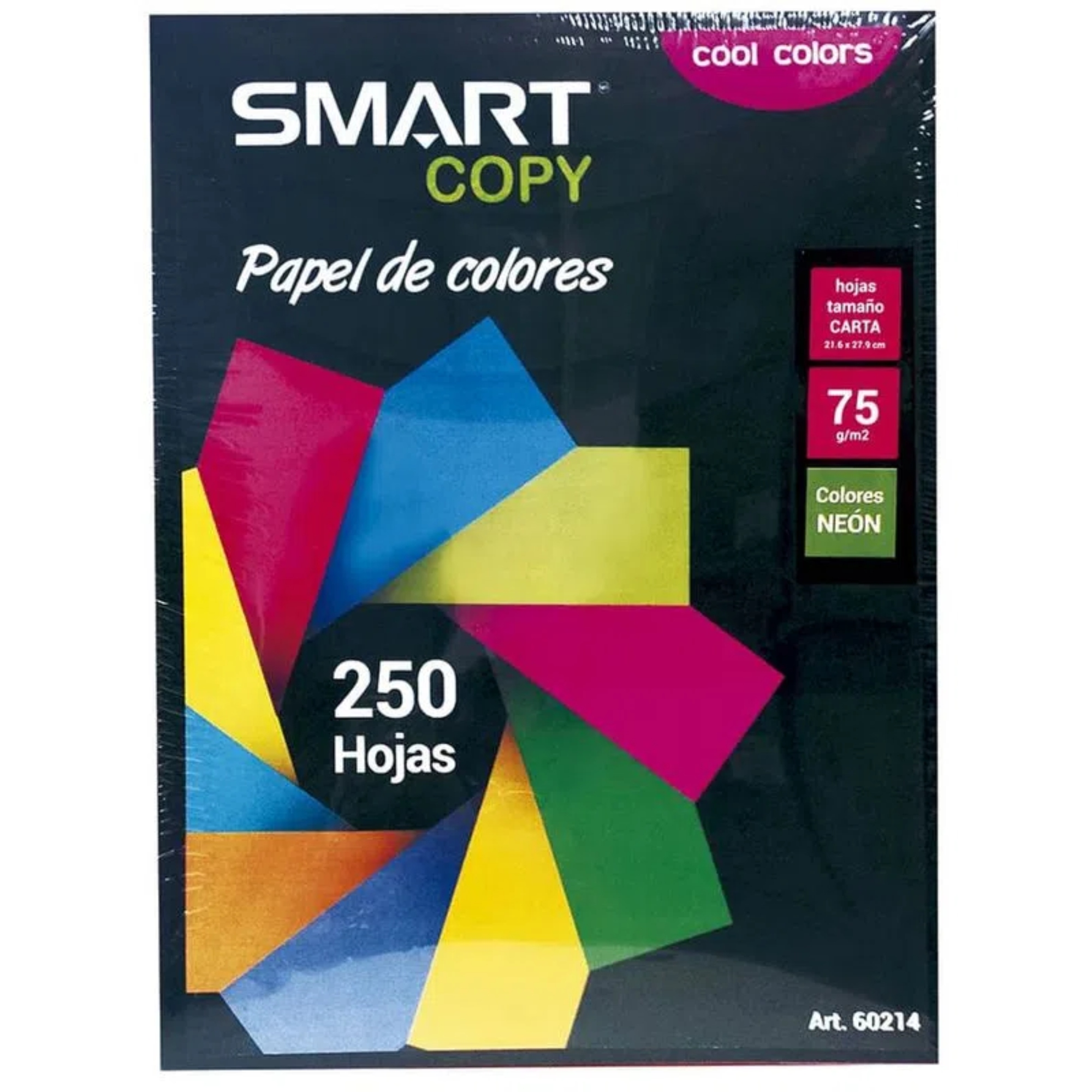 Papel Bond Tamaño Carta Colores Surtidos con 500/250/100 Hojas